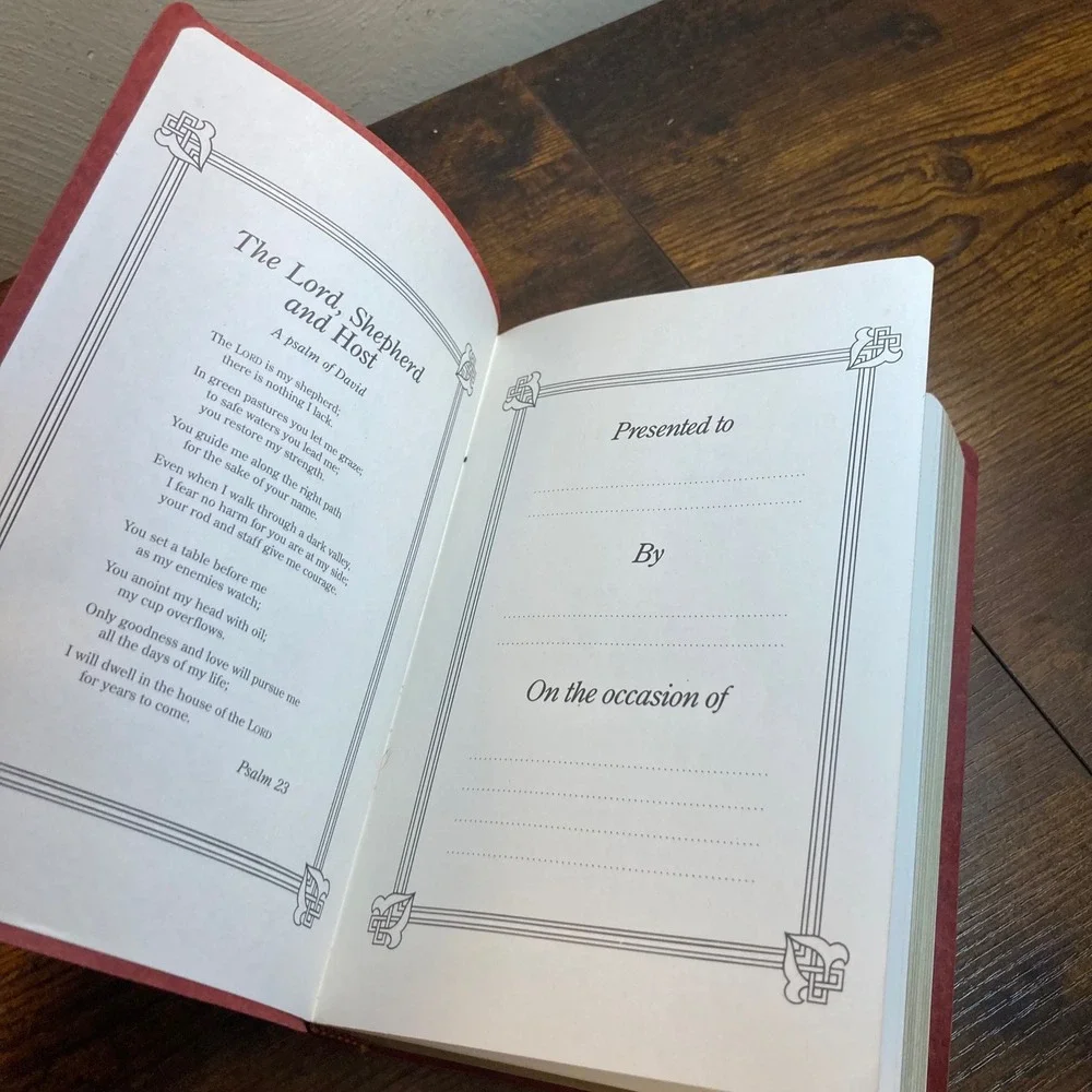 New American Bible Official Catholic Red Letter Burgundy Faux Leather 2000